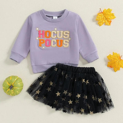 hocus pocus tulle kids outfit - basil boutique