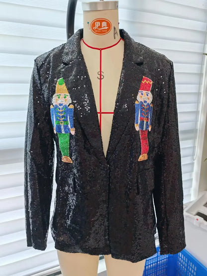 nutcracker sequin blazer