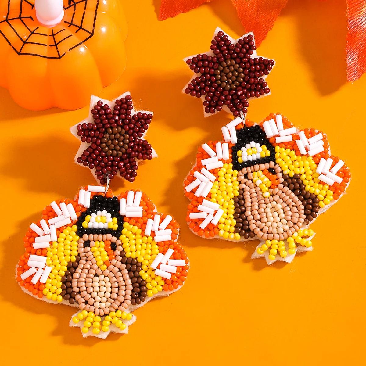 turkey beaded earrings - basil boutique