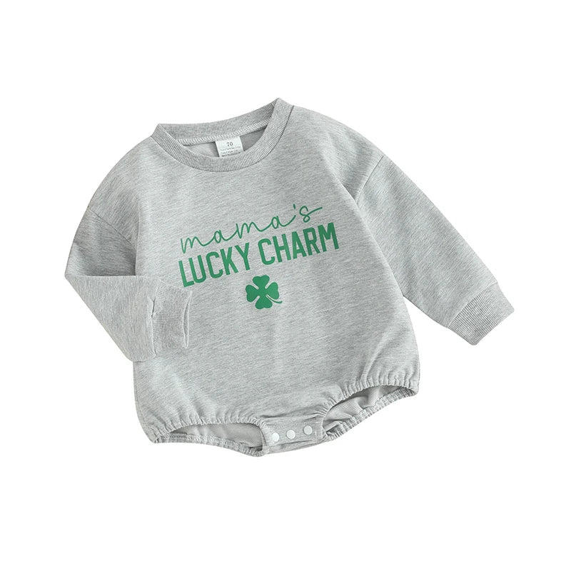 lucky dude + mama matching crew sweatshirts - basil boutique