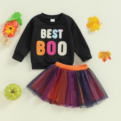 best boo tulle kids outfit - basil boutique