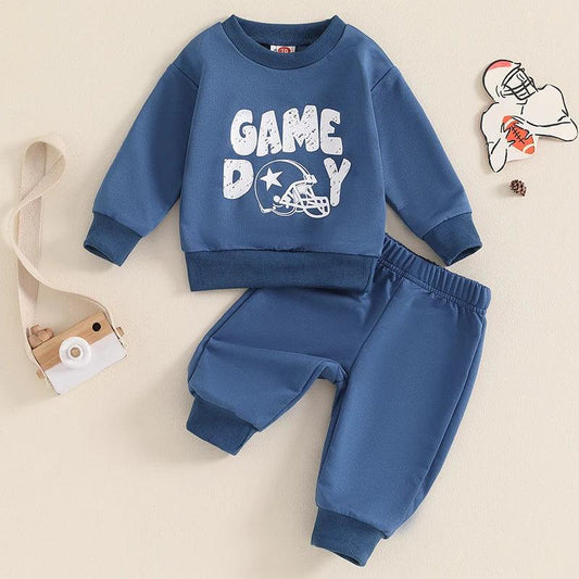 game day football helmet kids outfit - basil boutique