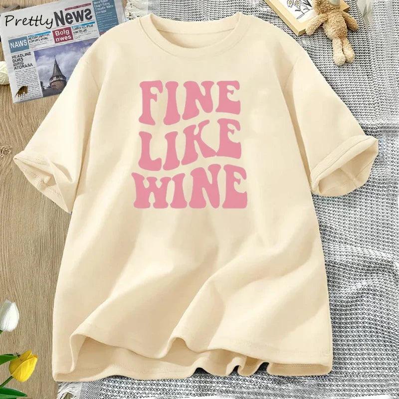 fine like wine t-shirt - basil boutique