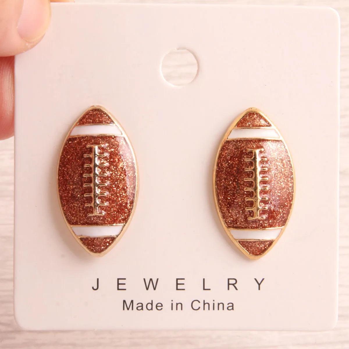 i love sports stud earrings - basil boutique