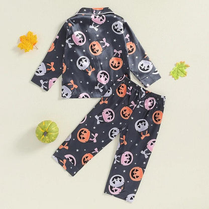 halloween kids pajamas - basil boutique