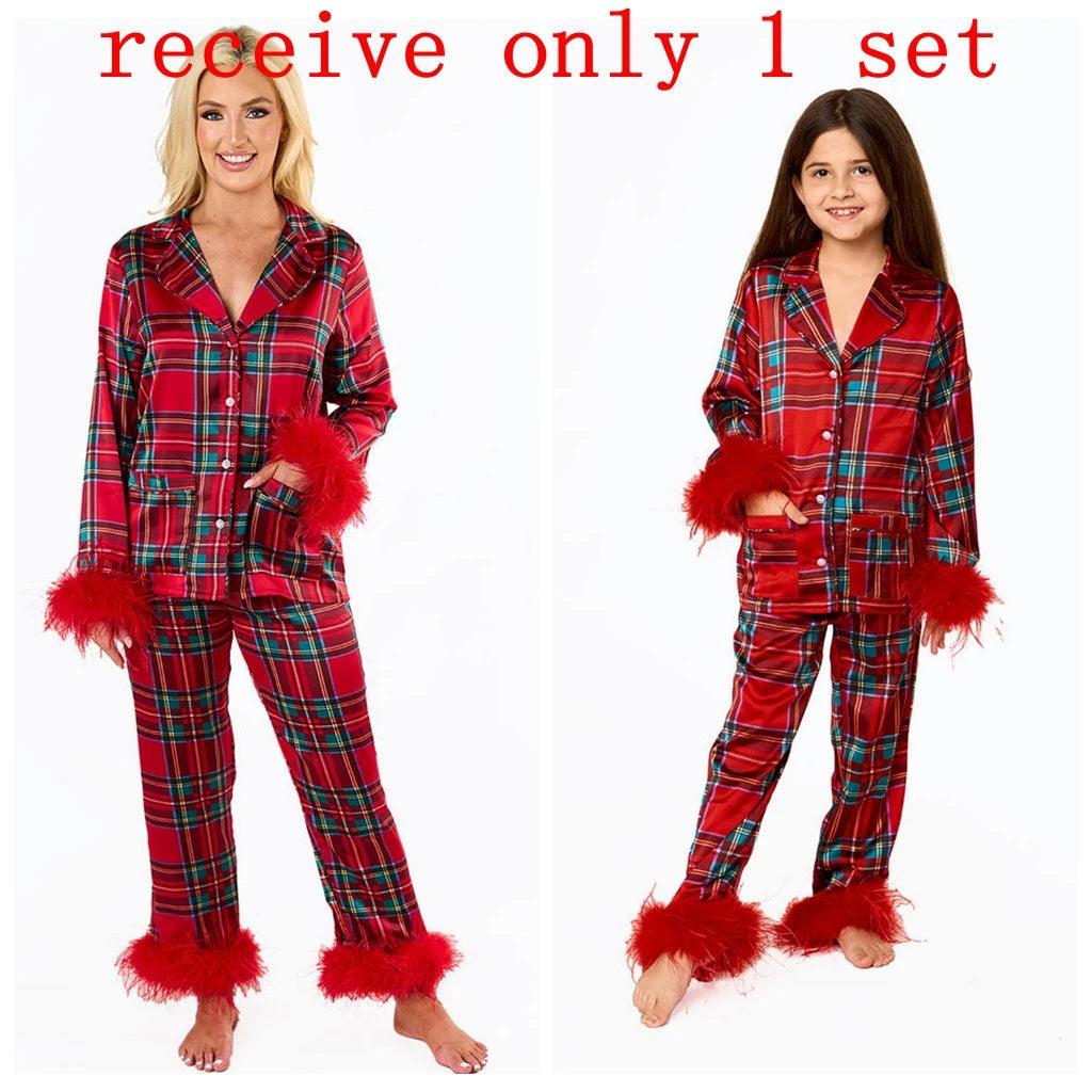 mama + mini holiday matching pajamas - basil boutique