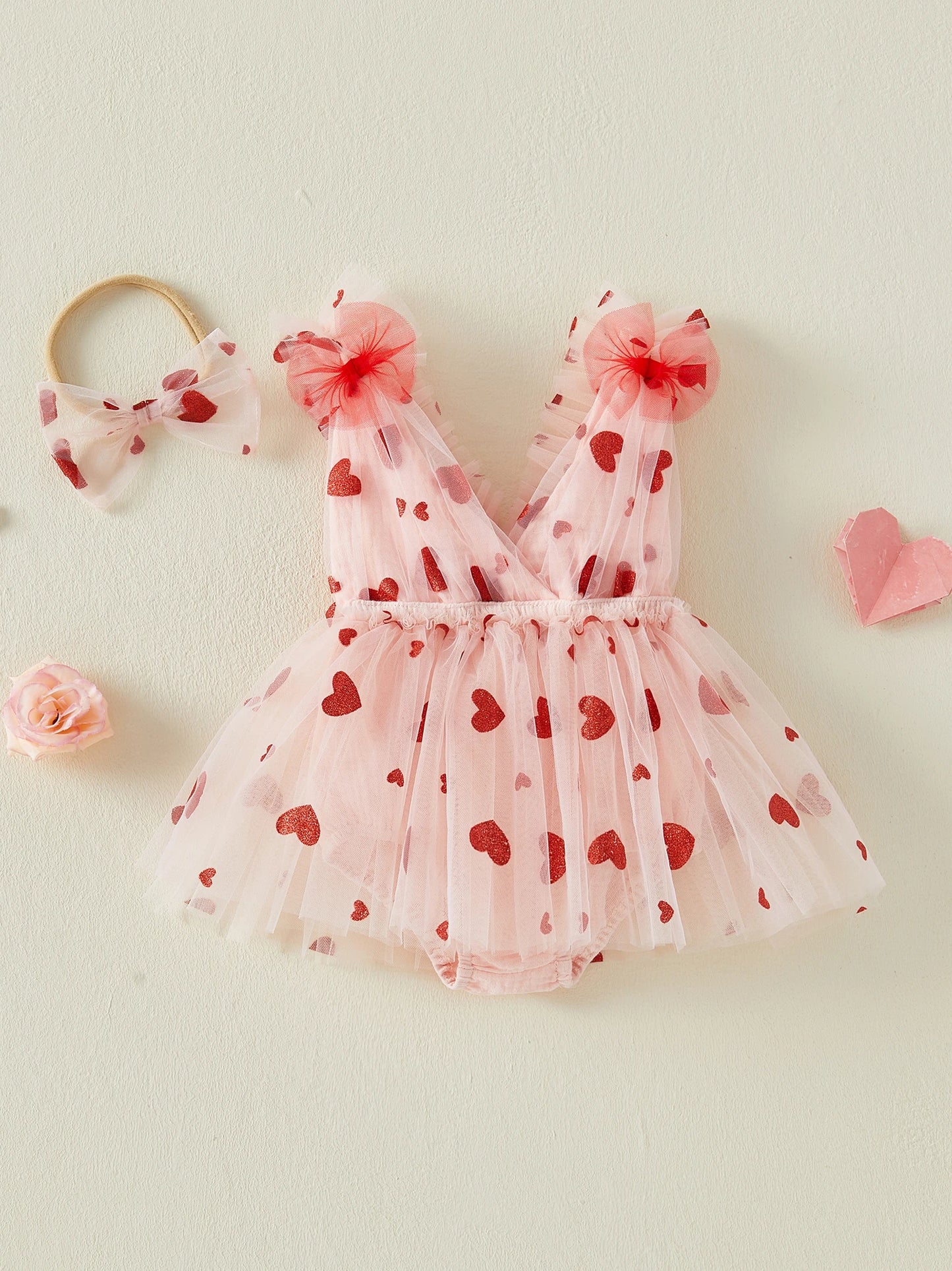 heart tulle onesie
