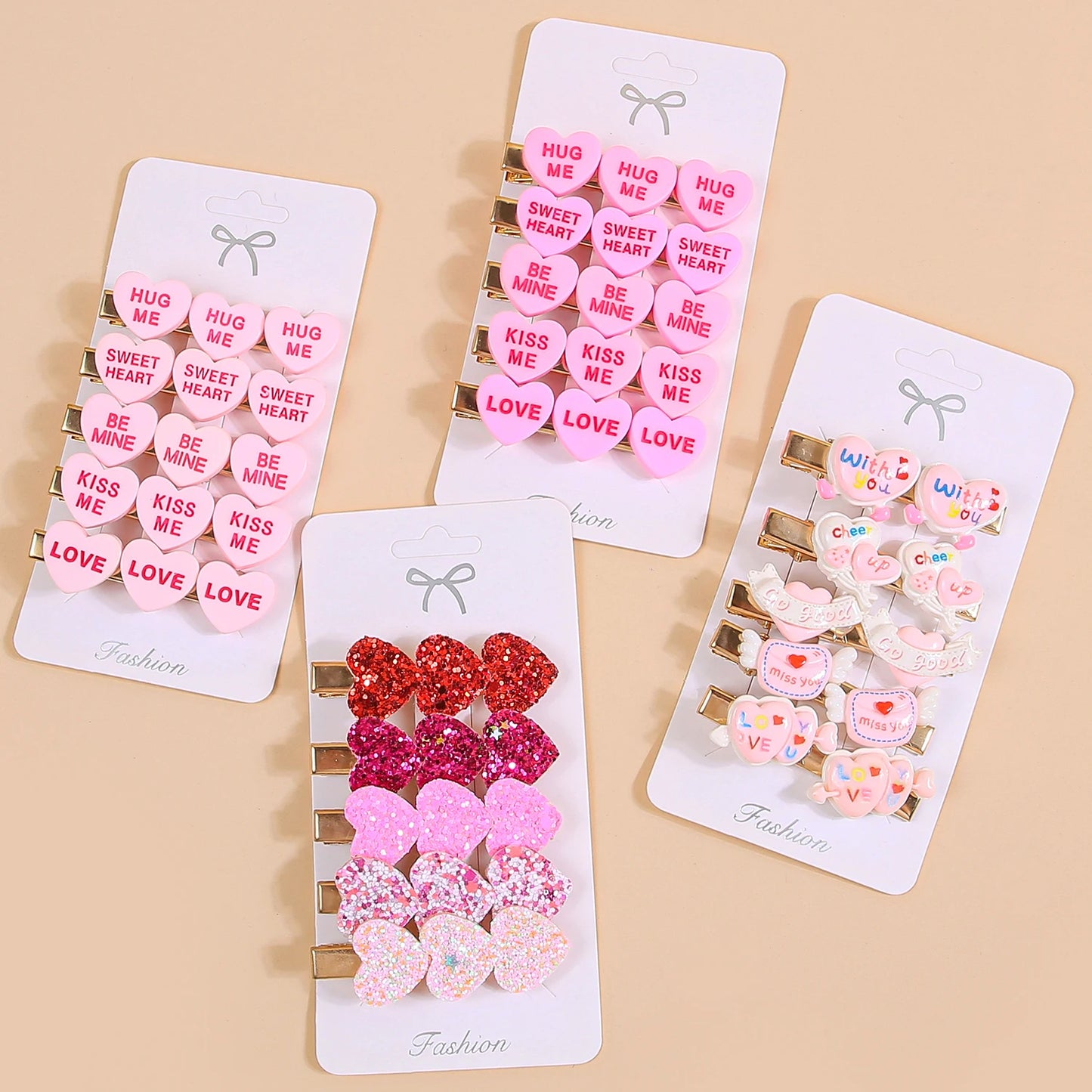 sweetheart hair clips