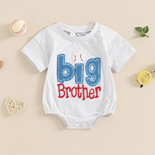 big brother baseball onesie - basil boutique