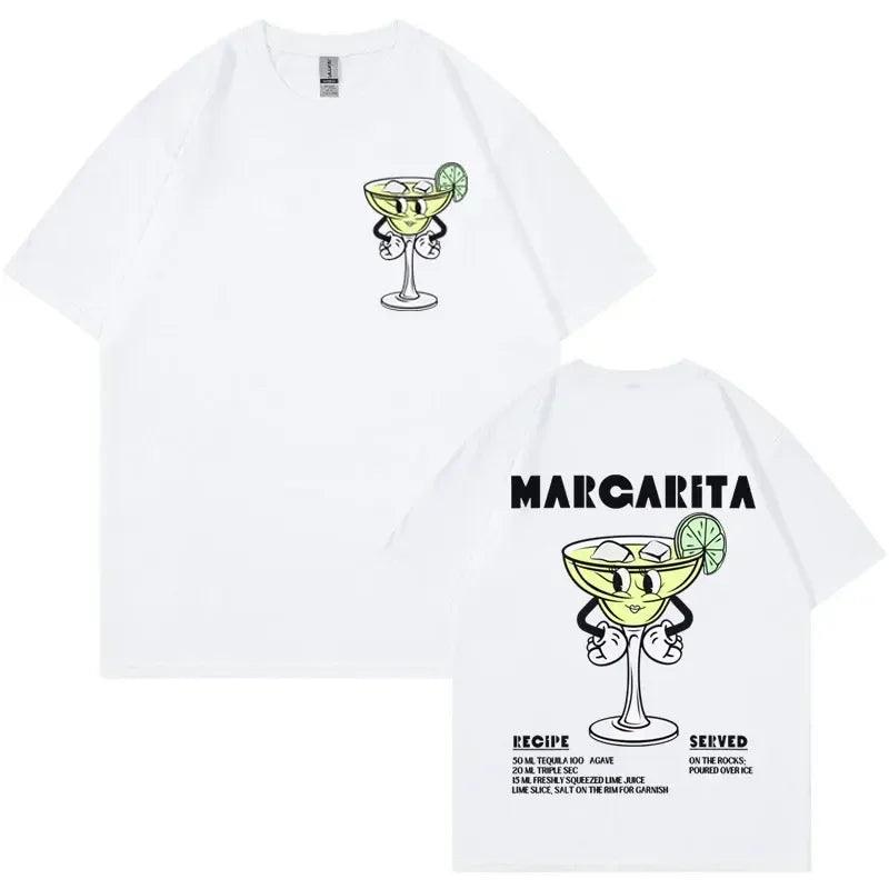 margarita cartoon cocktail t-shirt