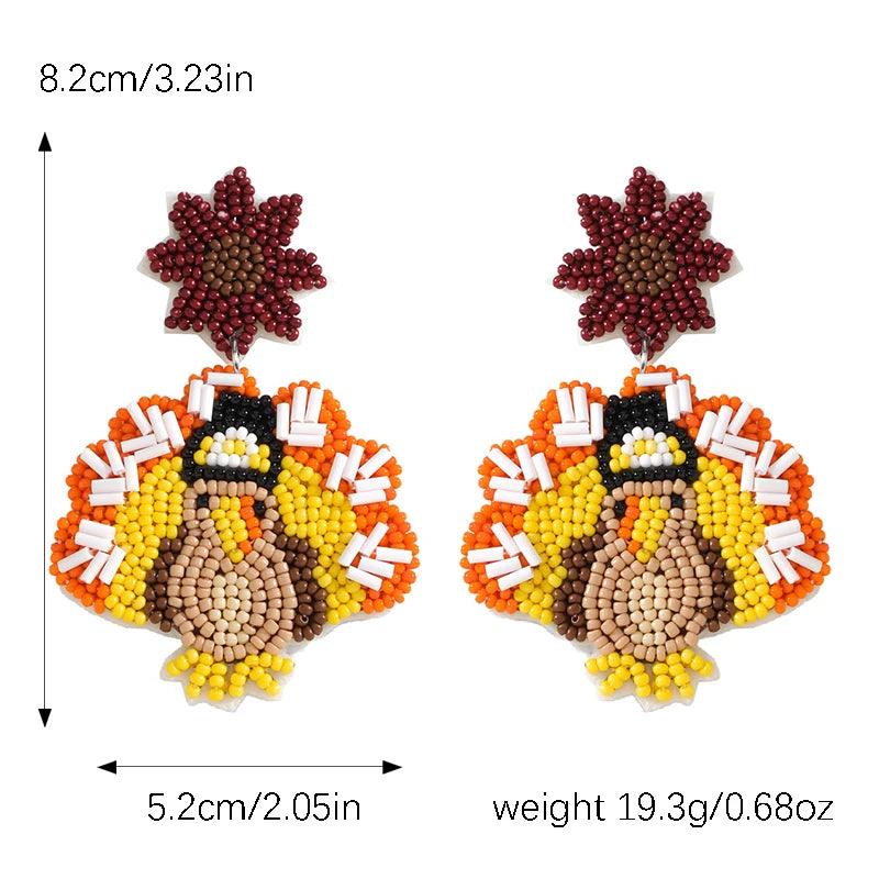 turkey beaded earrings - basil boutique