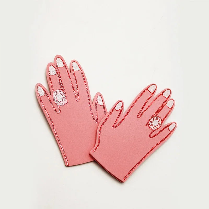 mini engagement ring foam finger