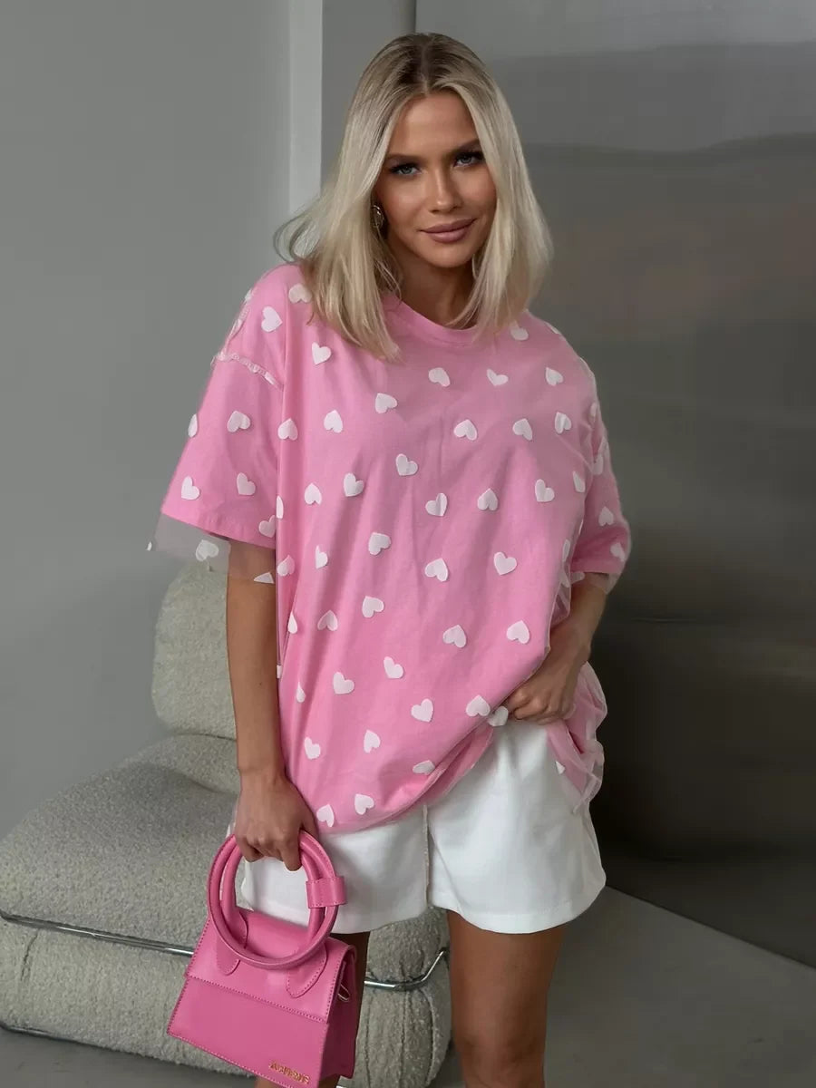 heart mesh tops + dresses