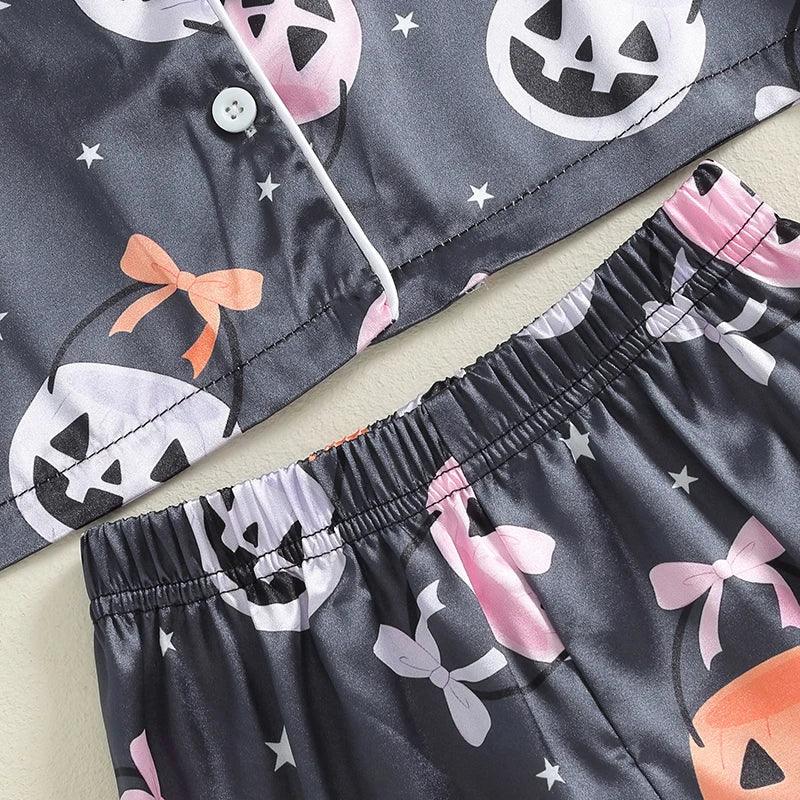 halloween kids pajamas - basil boutique