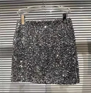 fashion sequin mini skirt - basil boutique