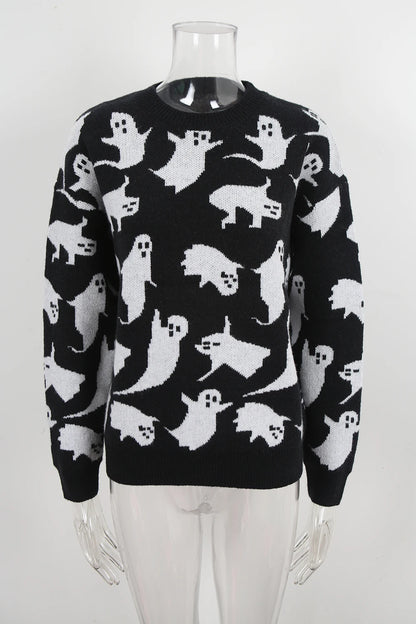 ghostly cute crew sweater