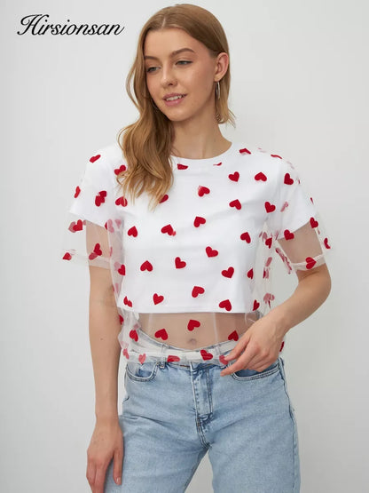 heart mesh tops + dresses