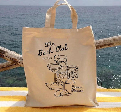 personalized the bach club tote bag - basil boutique