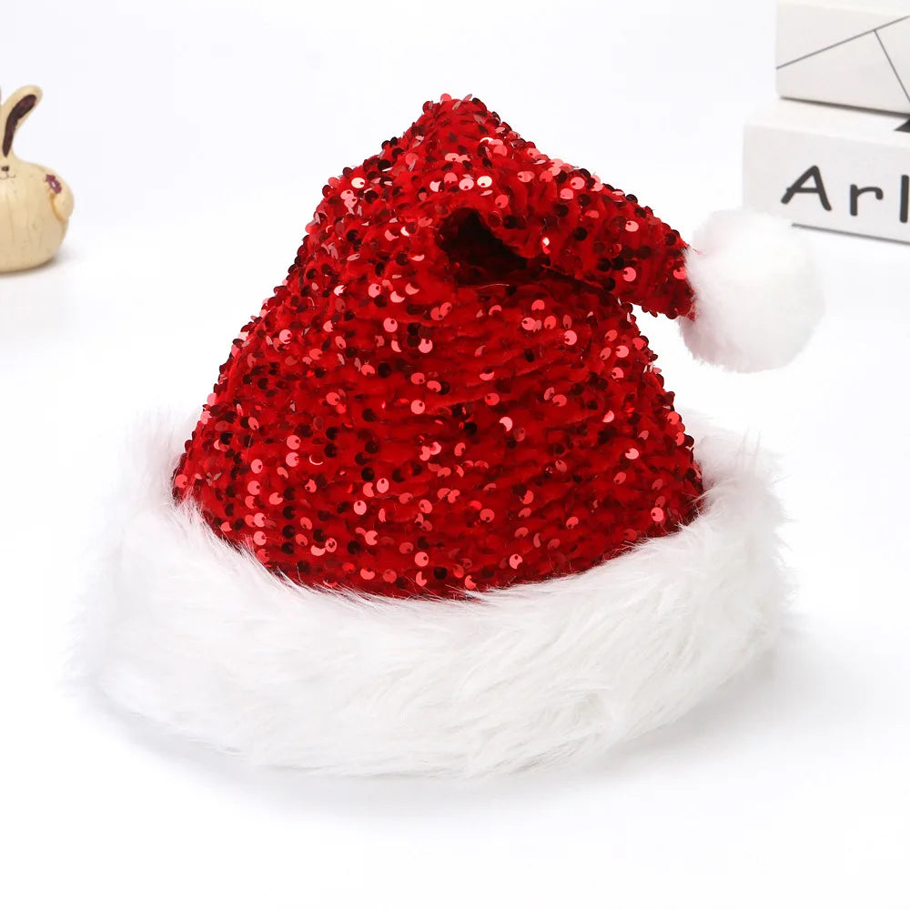 sequin santa hats - basil boutique