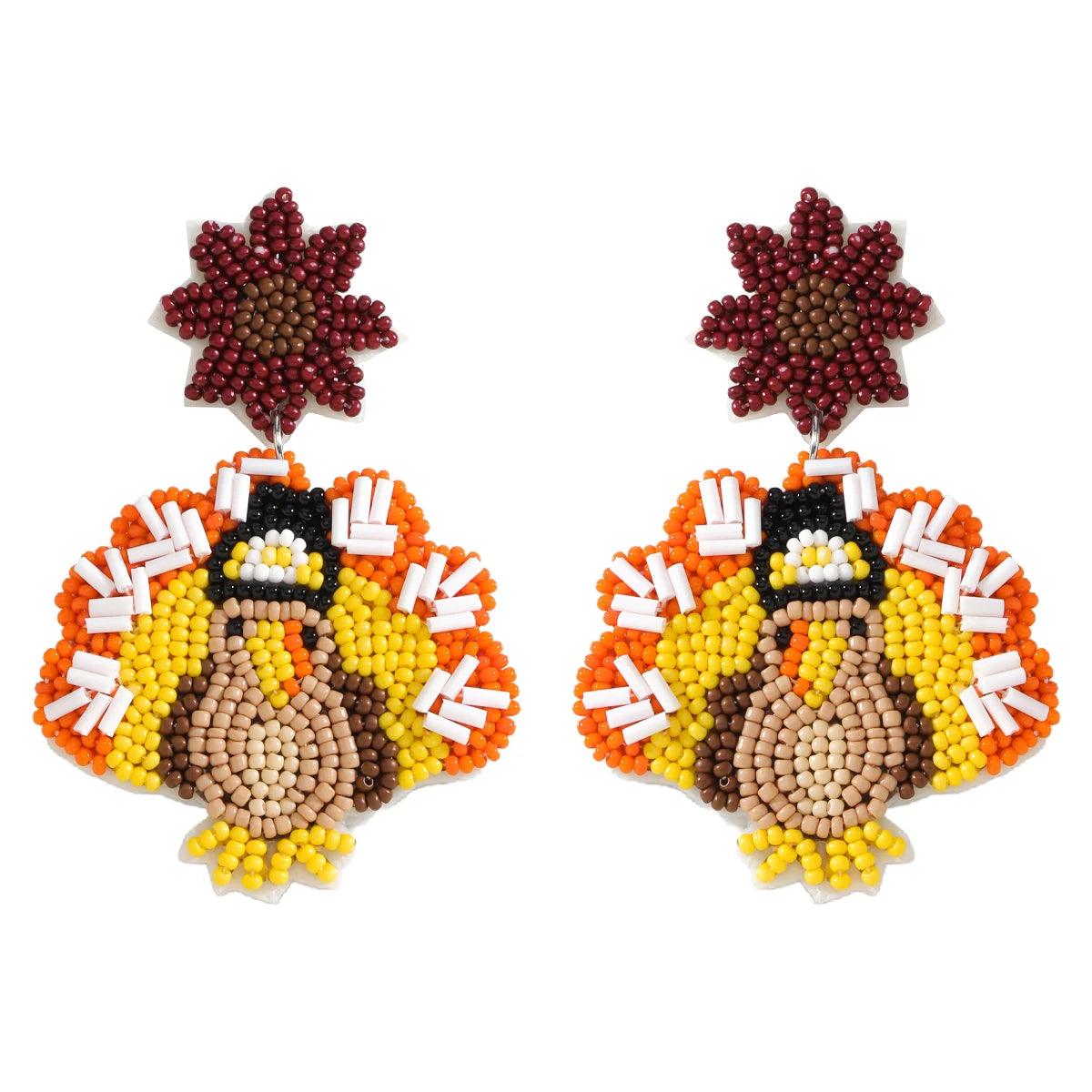 turkey beaded earrings - basil boutique