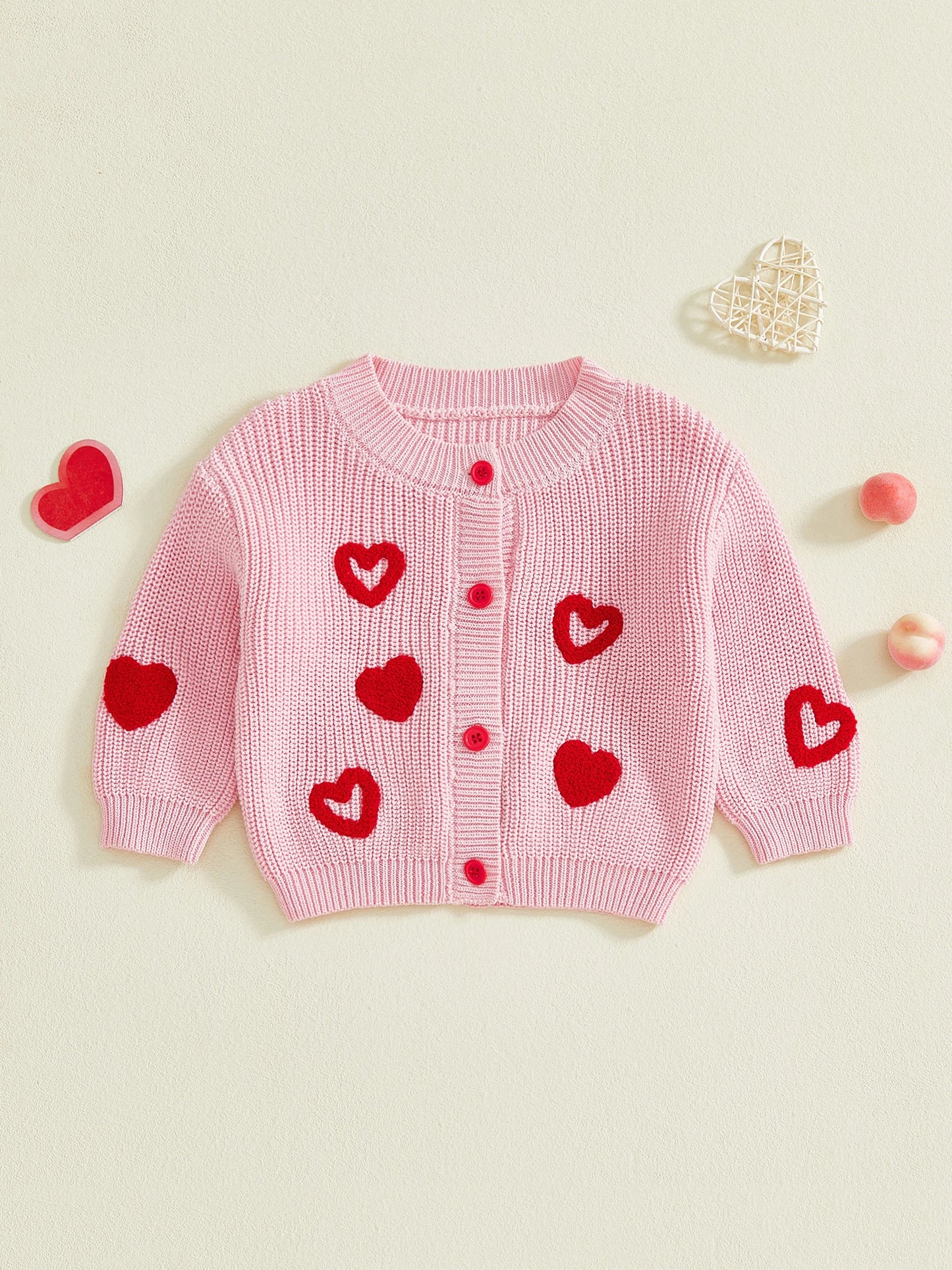 heart kids cardigan