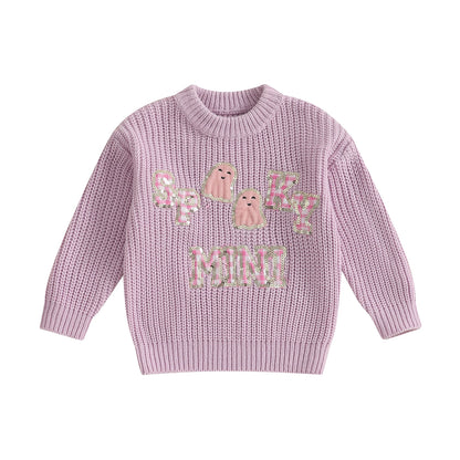 spooky mini kids crew sweater