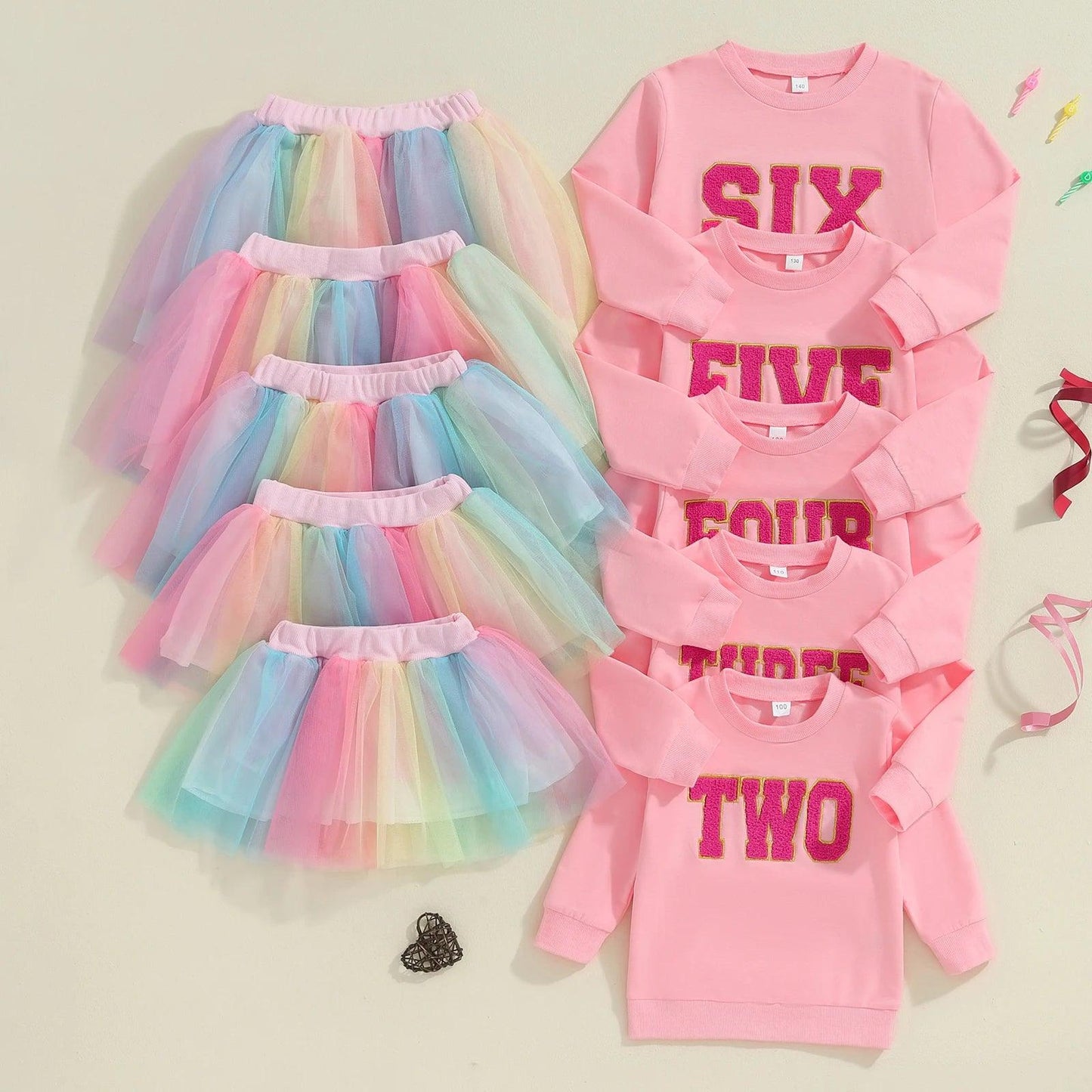 unicorn birthday tulle kids outfit - basil boutique