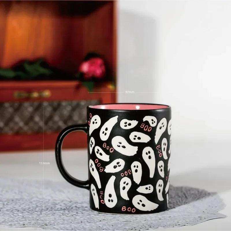 halloween ceramic mugs - basil boutique