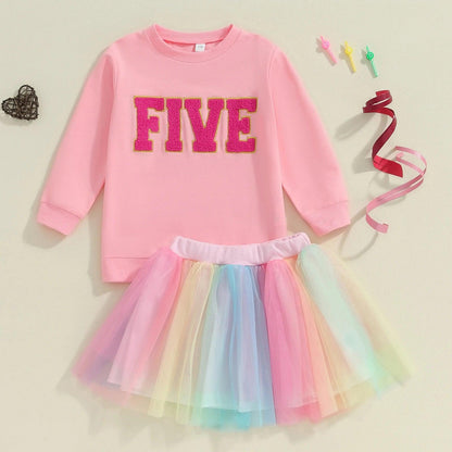 unicorn birthday tulle kids outfit - basil boutique