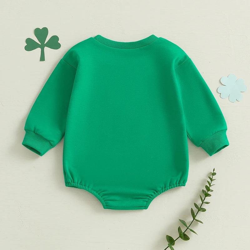 irish shamrock kids onesie