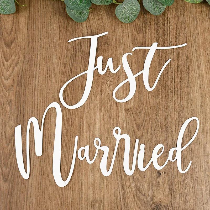 just married car sticker - basil boutique