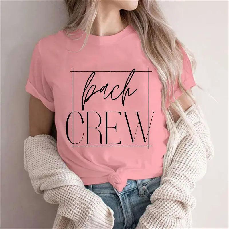 bride-to-be + bach crew t-shirts - basil boutique