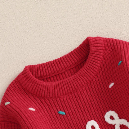 merry knit kids sweater - basil boutique