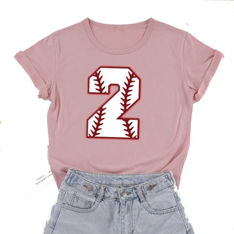 personalized baseball number t-shirt - basil boutique