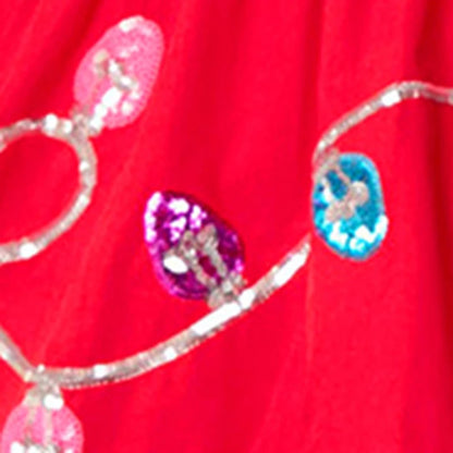 christmas lights sequin dress