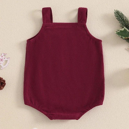 christmas corduroy overalls - basil boutique