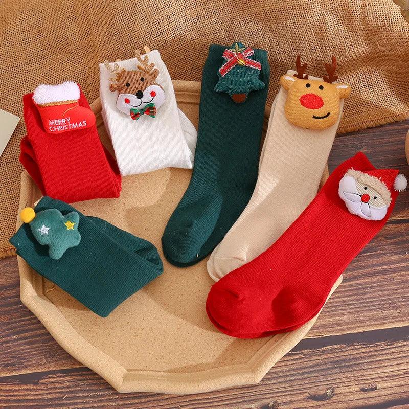 holiday kids socks - basil boutique