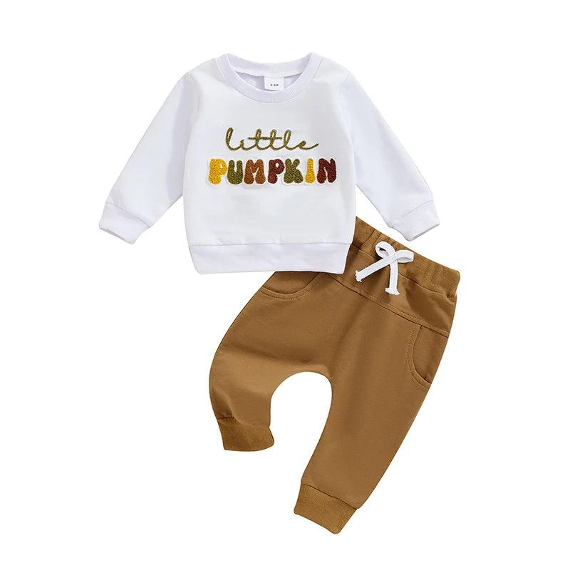 little pumpkin autumn kids outfit - basil boutique