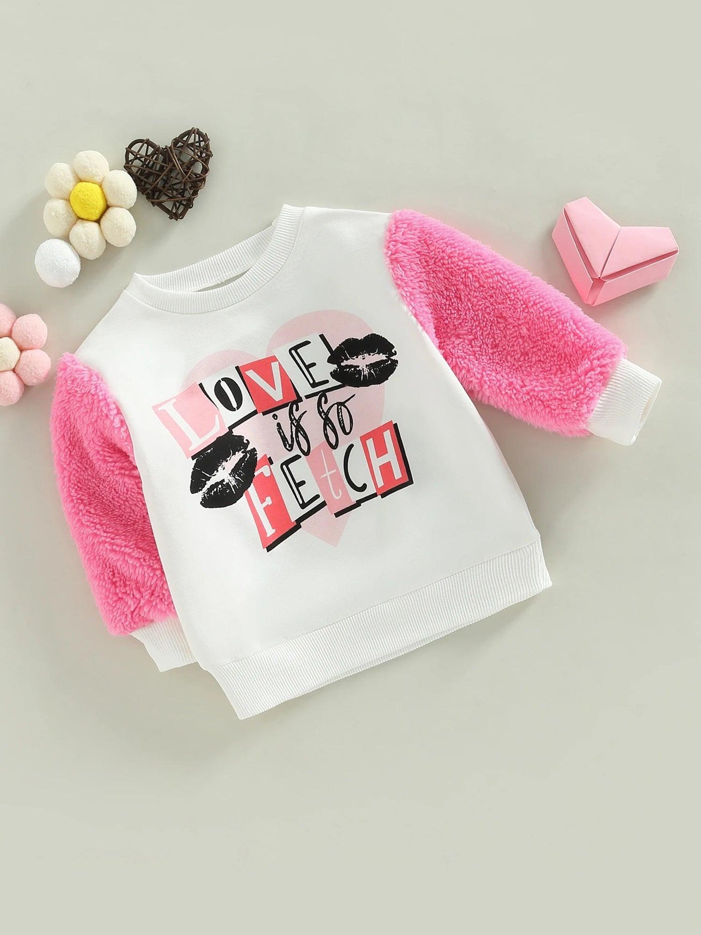 love is so fetch kids long sleeve t-shirt