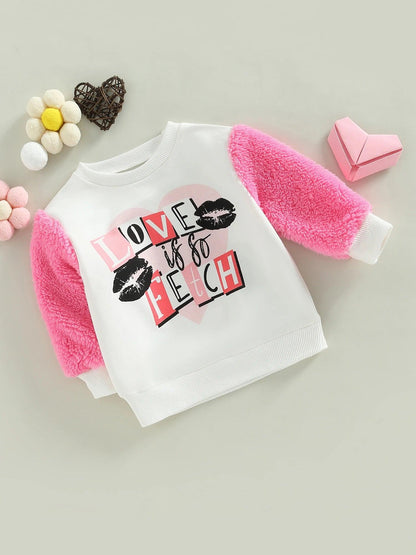 love is so fetch kids long sleeve t-shirt