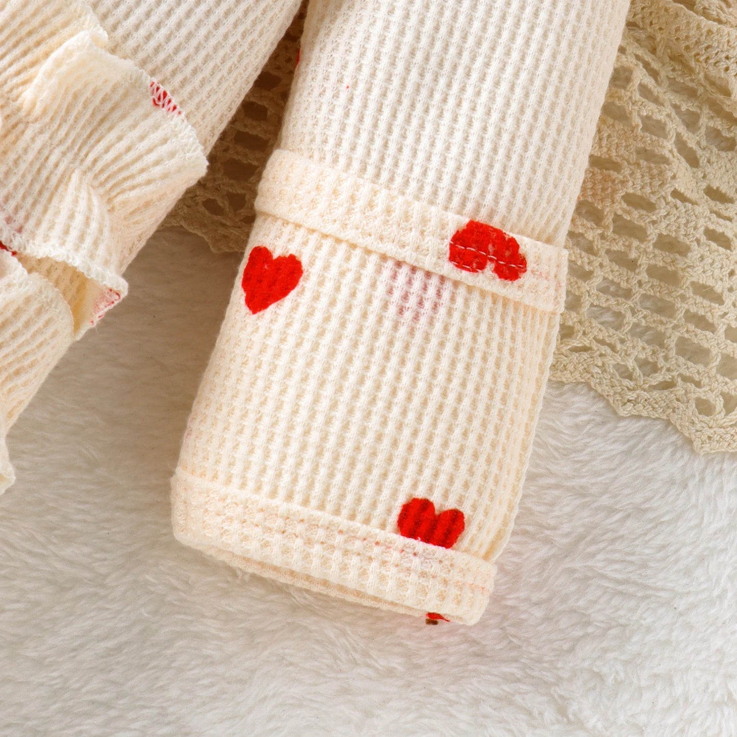 heart ruffle onesie