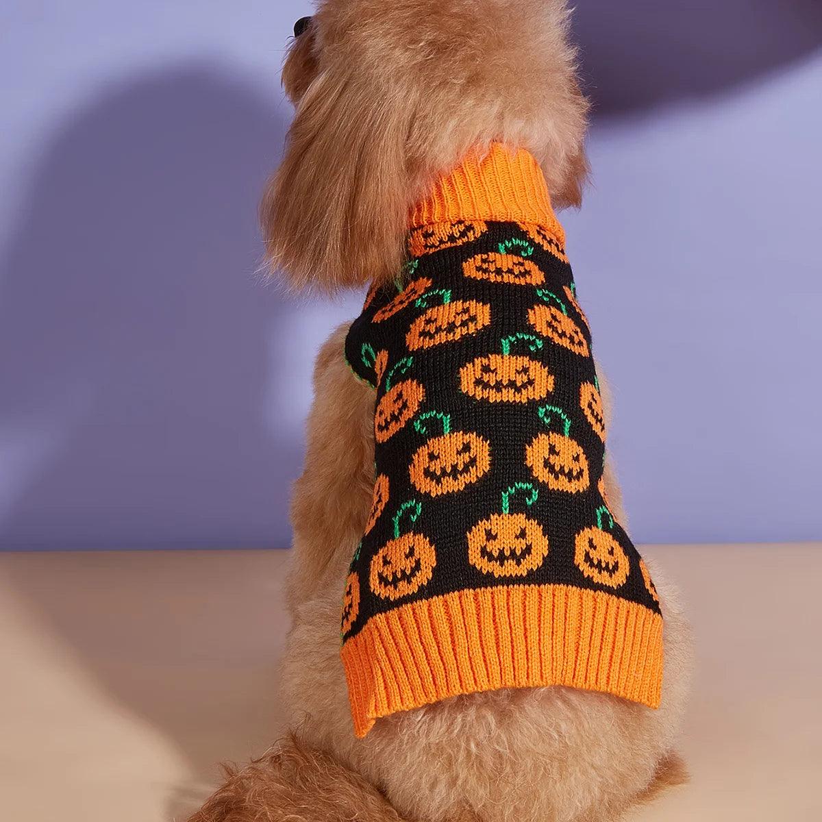 halloween dog sweater - basil boutique