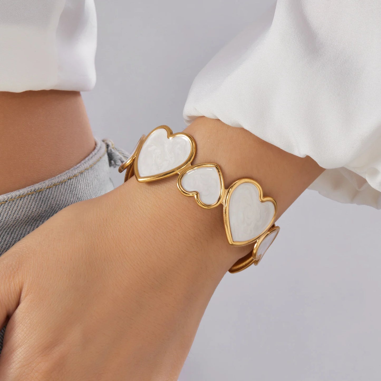 heart cuff bracelet