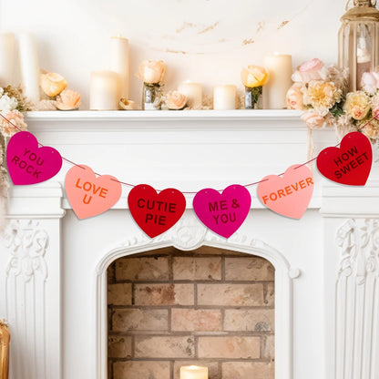 sweetheart felt banner