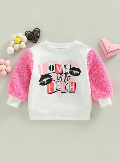 love is so fetch kids long sleeve t-shirt