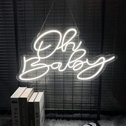 oh baby neon sign - basil boutique