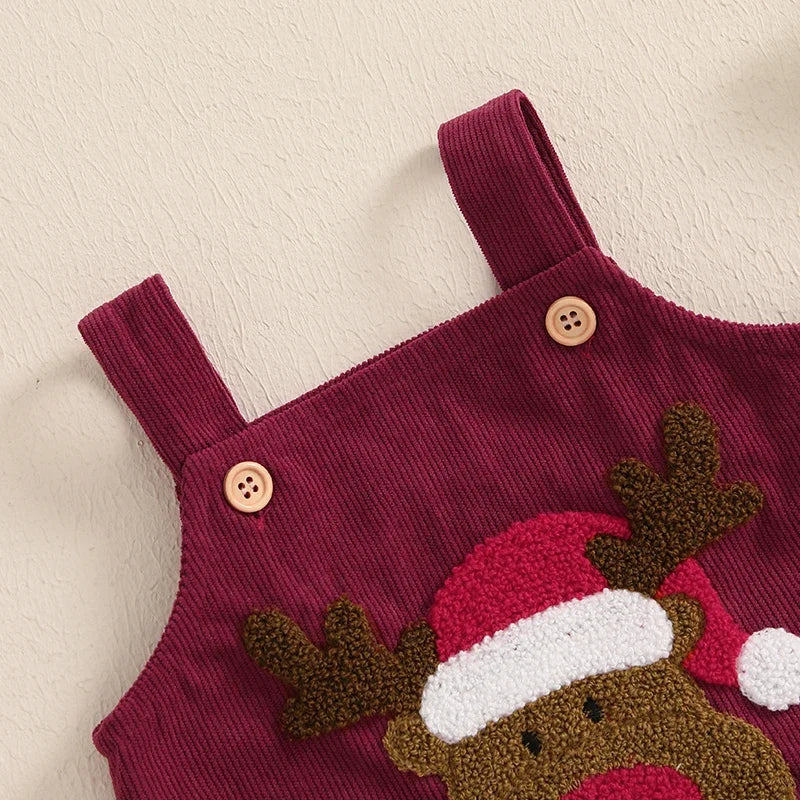 christmas corduroy overalls