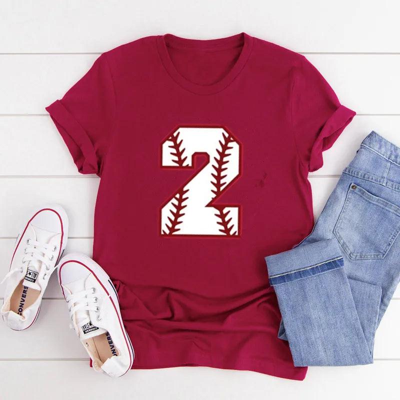 personalized baseball number t-shirt - basil boutique