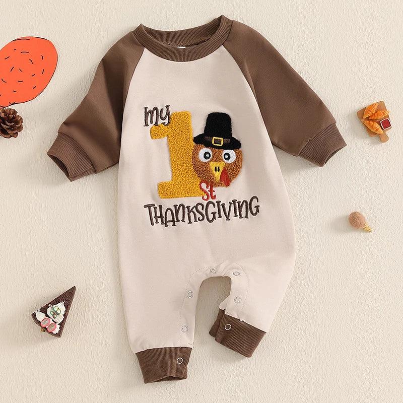 my 1st thanksgiving onesie - basil boutique