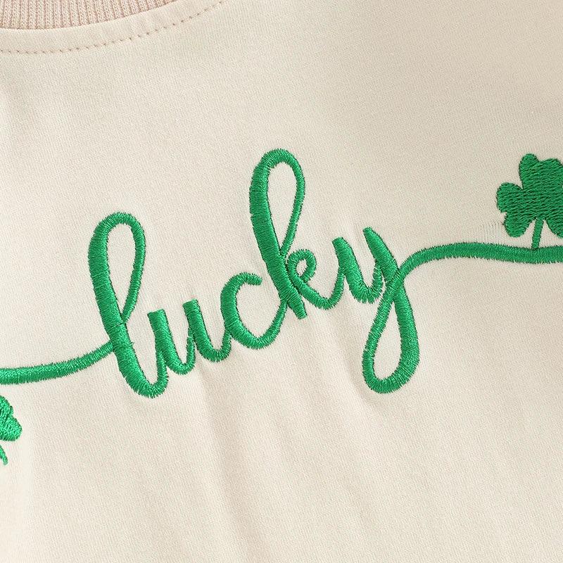 lucky shamrock onesie